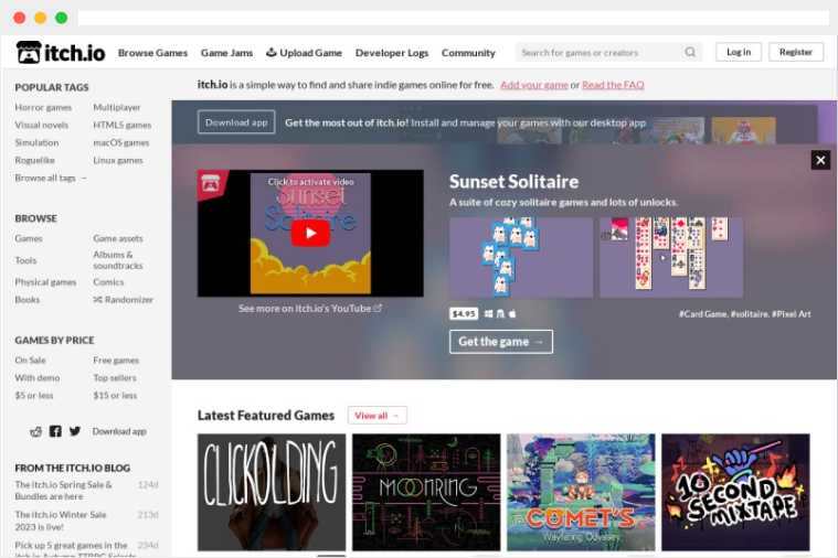 Itch.io 独立游戏平台